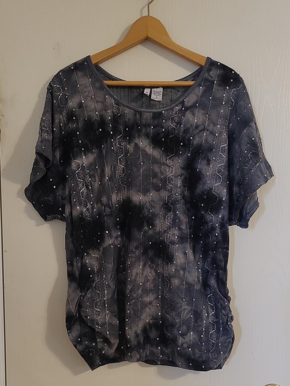 Sami Jo Burnout Design Blouse